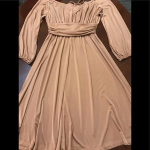 1978 Vintage Off Shoulder Dress Size 16